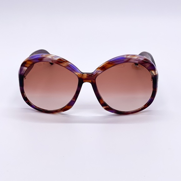 NEW TOM FORD ANNABELLE TF1010 55Z WOMEN OVERSIZED ROUND SUNGLASSES TOM FORD - Picture 4 of 13